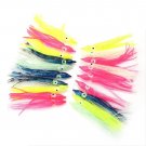 20pcs/lot 1.6"-7.1" Octopus Squid Skirt Lures Bait Saltwater Soft Fishing Lures