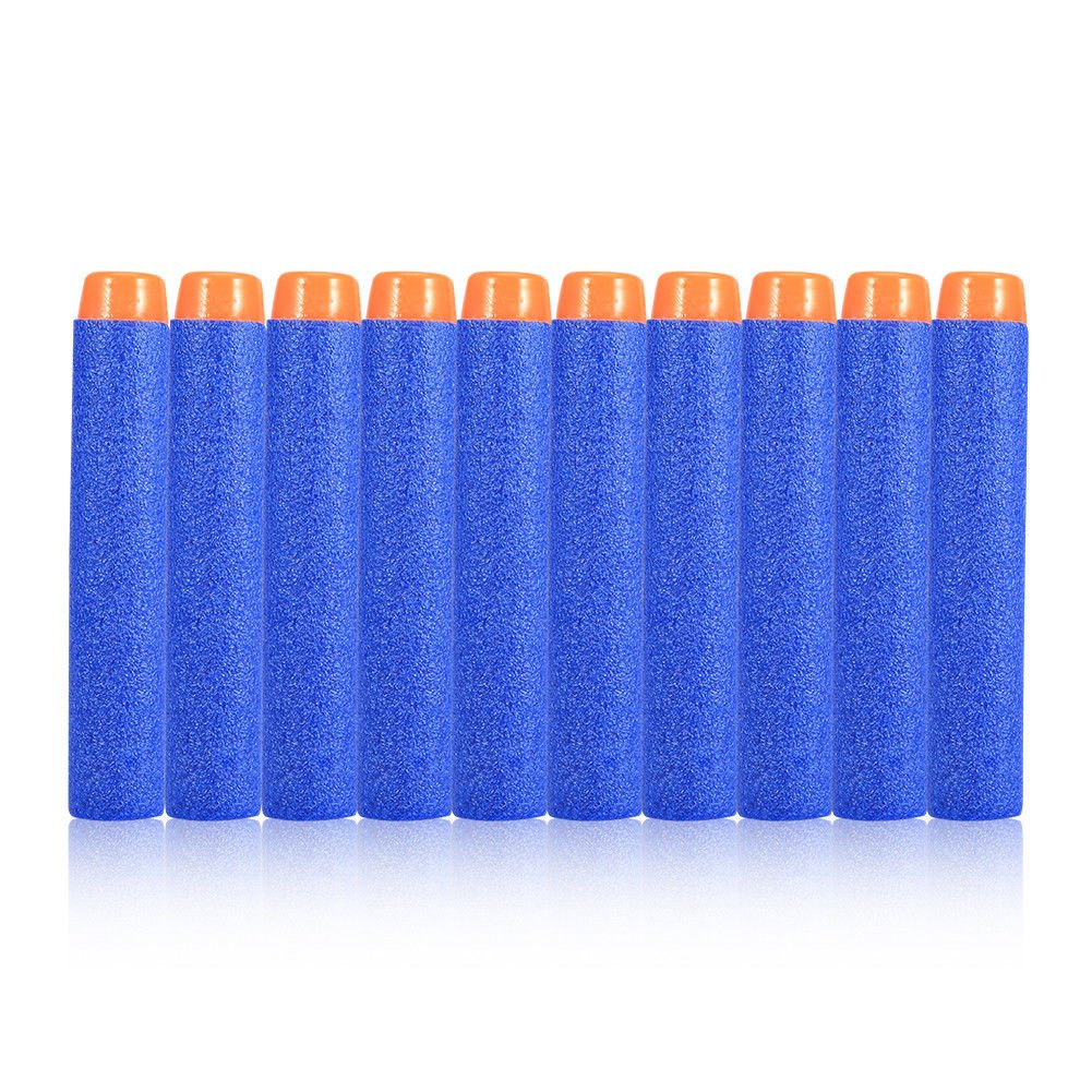 100pcs 7.2cm Kids Foam Refill Bullets Darts for Nerf N-strike Blasters Toy Gun
