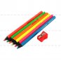 Hot 6Pcs/Set Marco Fluorescent Colour Marking Pencils W/ Free Pencil Sharpener