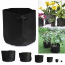 1/5/10Pcs Pots Round Aeration Pot Container Grow Bag Plant Vegetable Pouch Black