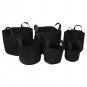 1/5/10Pcs Pots Round Aeration Pot Container Grow Bag Plant Vegetable Pouch Black
