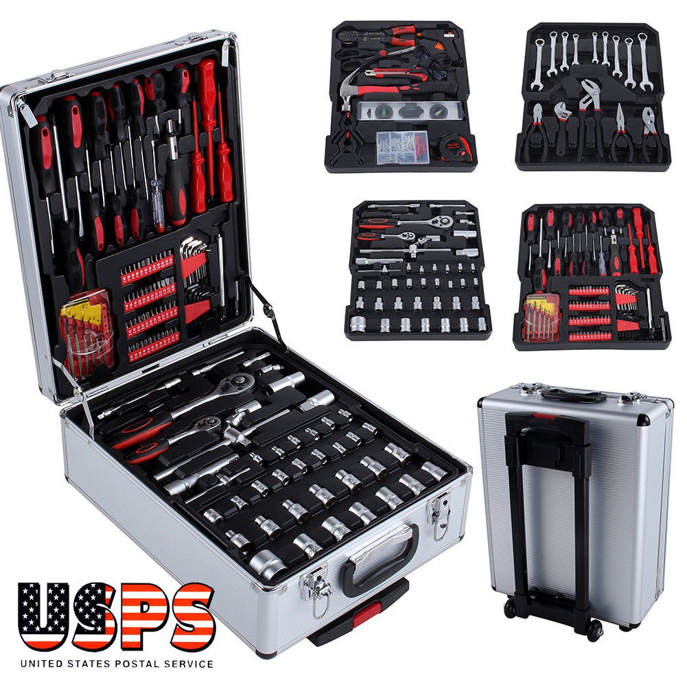 New 399 PCS Tool Set Mechanics Tool Kit Wrenches Socket w/Trolley Case