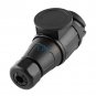 12V 13 Pin Electric Trailer Plug Plastic 13 Pole Wiring Connector Adapter Black