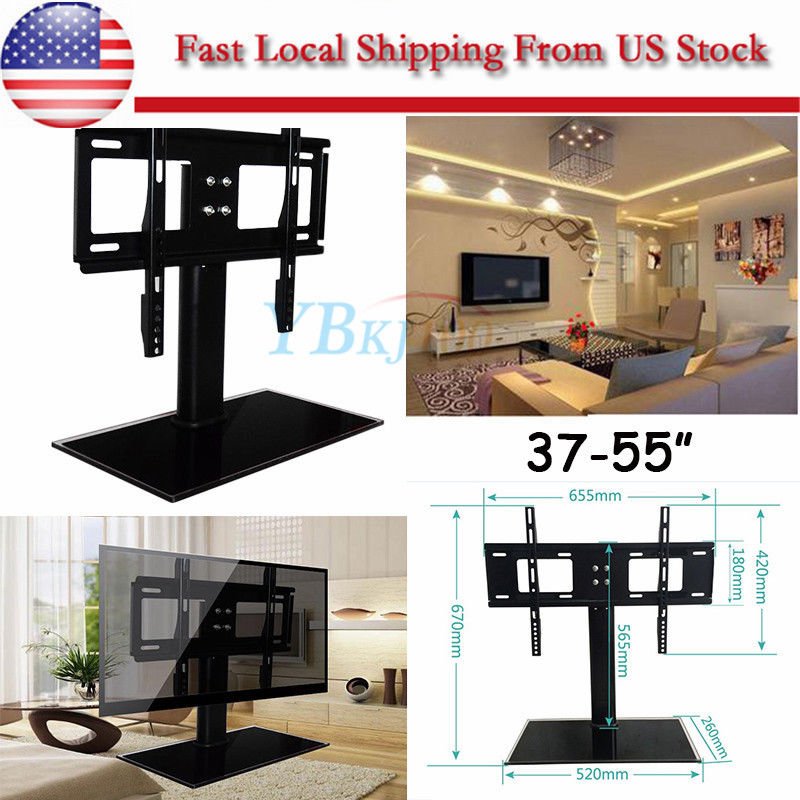Universal Tabletop TV Stand Pedestal Base Mount for 37-55" CD/LED TV Holder