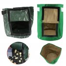 Garden Potato Grow Planter PE/Felt Cloth Planting Container Bag With Side Window