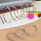 20x Metal Hinged Rings Book Binder Photo Album Split Keyring Scrapbook Parts coi