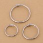20x Metal Hinged Rings Book Binder Photo Album Split Keyring Scrapbook Parts coi