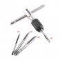 5pcs/Set T-Handle Tap Wrench + Hand Screw Thread Taps Reamer M3/M4/M5/M6 coi