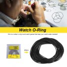 750pcs/set 0.5/0.6/0.7mm 12mm-30mm Rubber O-Ring Watch Back Cover Seal Gaskets
