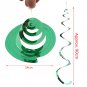 5Pcs Colored Hanging PVC Plastic Swirl Decoration for Wedding Birthday Party coi