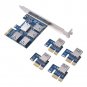 USB 3.0 Quad Port PCI-E Express Extender Riser Adapter Extension Card for Mining
