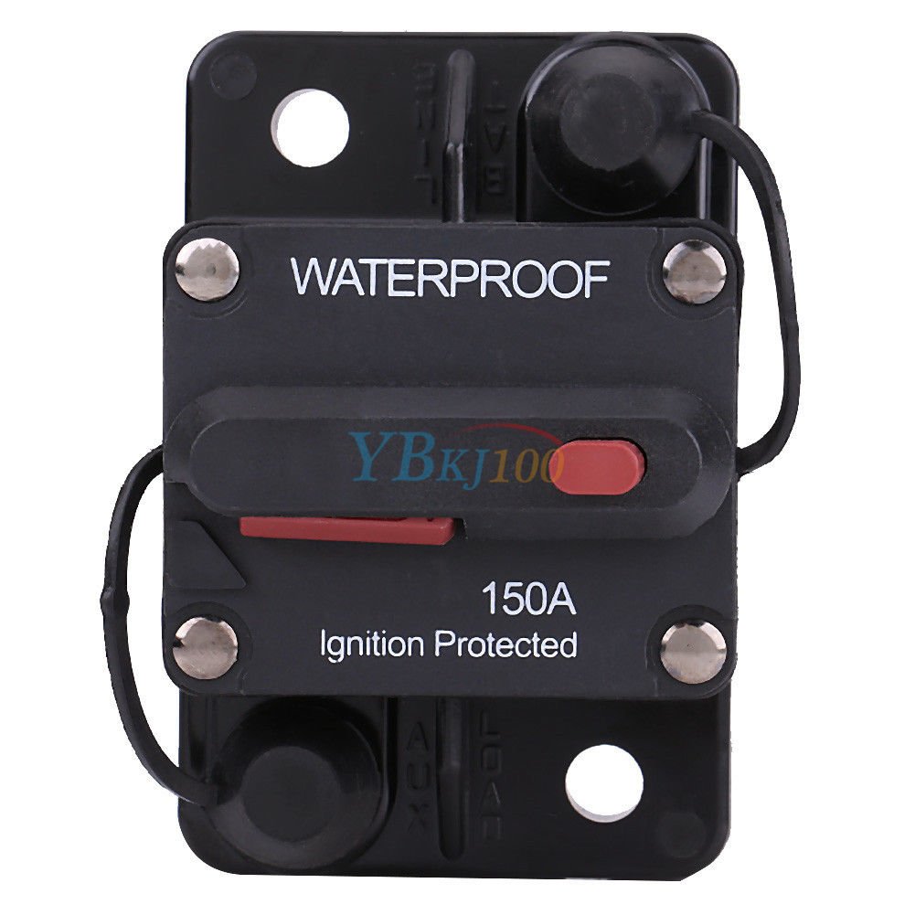 Waterproof Circuit Breaker Manual Reset Button Fuse Inverter for Car Marine Boat