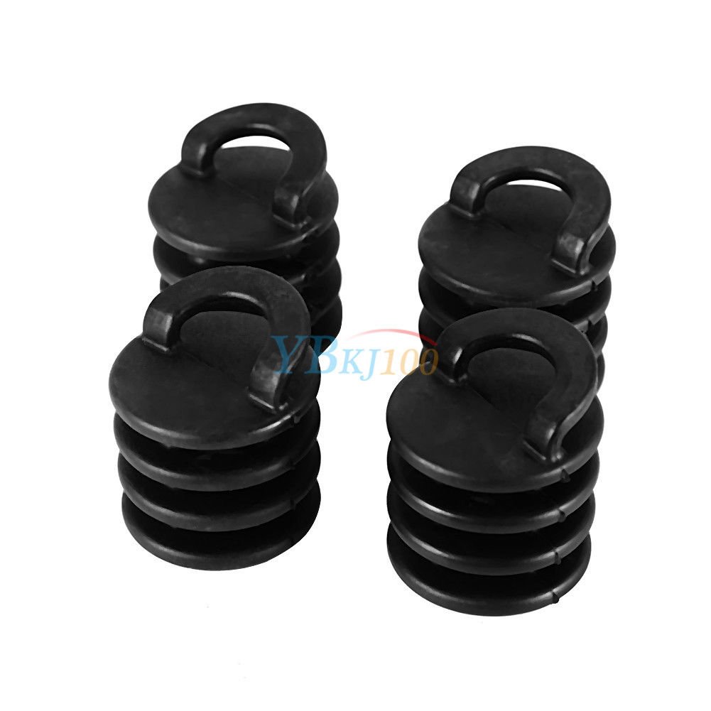 4Pcs Rubber Kayak Marine Boat Scupper Stopper Drain Holes Plugs Accessory Black