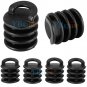 4Pcs Rubber Kayak Marine Boat Scupper Stopper Drain Holes Plugs Accessory Black