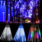 30/50cm LED Meteor Shower Rain Snowfall 8 Tubes Hanging Fairy Xmas Tree Light