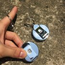 60cm Retractable Pull Chain Recoil Key Ring Keychain Belt Clip Metal Card Holder