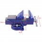 5/6" Bench Vise with Anvil Swivel Locking Base Table top Clamp Heavy Duty Steel