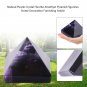 Amethyst Crystal Pyramid Egyptian Carved Home Desk Decor Healing Stone Gift 30mm