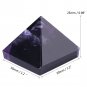 Amethyst Crystal Pyramid Egyptian Carved Home Desk Decor Healing Stone Gift 30mm