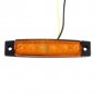 10x Orange Amber 24V 6 LED Side Marker Indicators Lights for Truck Trailer Bus