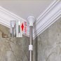 4 Tier Adjustable Telescopic Bathroom Corner Shower Shelf Rack Caddy Organiser