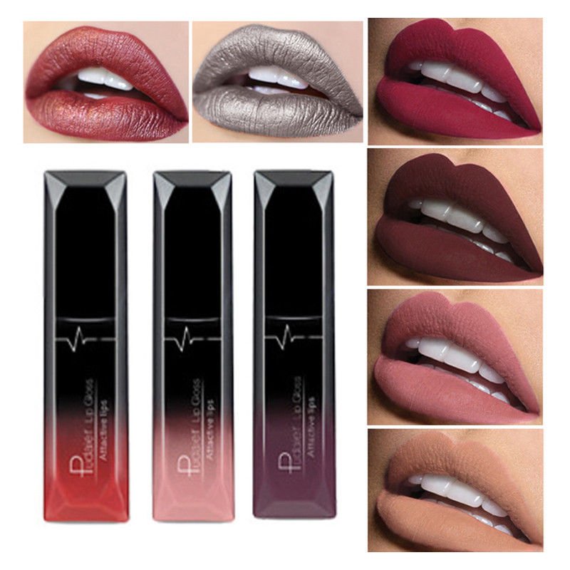 Long Lasting Lipstick Waterproof Matte Liquid Lip Gloss /Liner Makeup Cosmetics