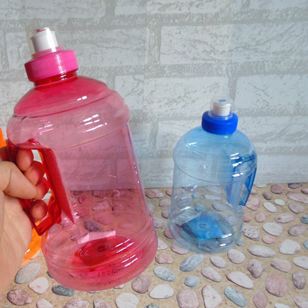 Outdoor 1L/2L BPA Free Drink Water Bottle Cap Kettle PET Sport Training Picnic