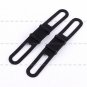 2 x Universal Bike Handle Bar Holder Mounting For Flashlight Torch Black Hot