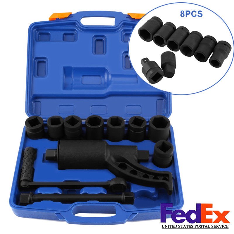 HEAVY DUTY TORQUE MULTIPLIER WHEEL LUG NUT WRENCH SET 3/4" 1" LUGNUT