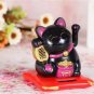 Solar Powered Waving Cat Good Luck Wealth Welcoming Cats Home Display Car Decor