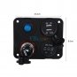 Marine Boat Car RV Voltmeter Dual USB Port 12V Power Socket 4 Hole Panel Switch