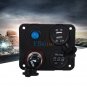 Marine Boat Car RV Voltmeter Dual USB Port 12V Power Socket 4 Hole Panel Switch
