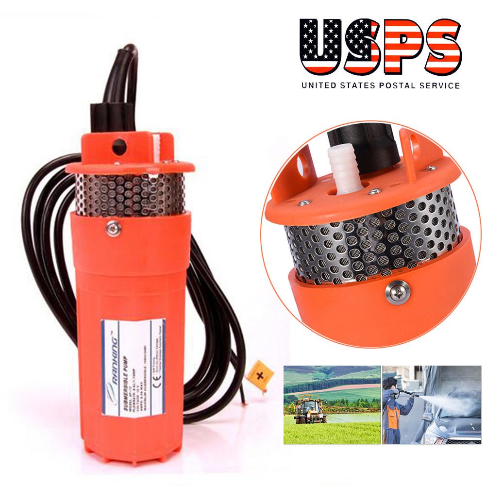 Farm & Ranch SOLAR POWERED Submersible DC Water Well Pump 12V 230 feet Lift