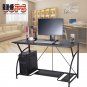 Home Office PC Corner Computer Desk Laptop Table Workstation Furniture Black US