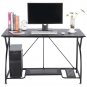 Home Office PC Corner Computer Desk Laptop Table Workstation Furniture Black US