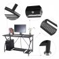 Home Office PC Corner Computer Desk Laptop Table Workstation Furniture Black US