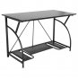 Home Office PC Corner Computer Desk Laptop Table Workstation Furniture Black US