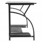 Home Office PC Corner Computer Desk Laptop Table Workstation Furniture Black US