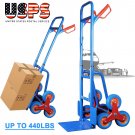 440lb Hand Truck 6 Wheel Stair Climber Folding Moving Dolly Cart Trolley Cart