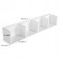 Modern Wall Mount Storage Shelf CD Media Storage Rack Wooden Unit 4 Cubes Lot