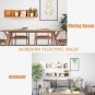 Modern Wall Mount Storage Shelf CD Media Storage Rack Wooden Unit 4 Cubes Lot