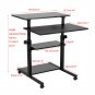 Computer Desk PC Laptop Wood Table Black Wooden Study Home Office Furniture US