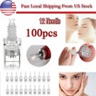 100Pcs 12Needle Cartridge/Tip For Electric Auto Derma Micro Needle Stamp Pen -US
