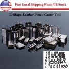 DIY 39 Shape Style Leather Craft Set One Hole Hollow Punch Cutter Tools Handmade