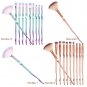 10PCS Makeup Powder Eyeshadow Contour Blush Blending Brushes Eye Lip Cosmetic LY