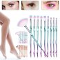 10PCS Makeup Powder Eyeshadow Contour Blush Blending Brushes Eye Lip Cosmetic LY