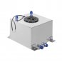10GALLON LIGHTWEIGHT Silver COAT ALUMINUM RACE DRIFT FUEL CELL TANK+LEVEL SENDER