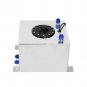 10GALLON LIGHTWEIGHT Silver COAT ALUMINUM RACE DRIFT FUEL CELL TANK+LEVEL SENDER
