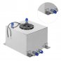 10GALLON LIGHTWEIGHT Silver COAT ALUMINUM RACE DRIFT FUEL CELL TANK+LEVEL SENDER