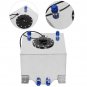 10GALLON LIGHTWEIGHT Silver COAT ALUMINUM RACE DRIFT FUEL CELL TANK+LEVEL SENDER